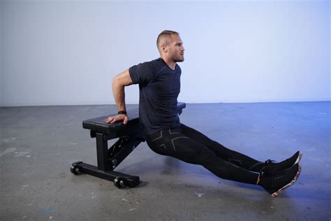 This video shows Bench Dips (Chair Dips), triceps exercise that you can do at home. For this exercise you can also use chair or something similar to push you...